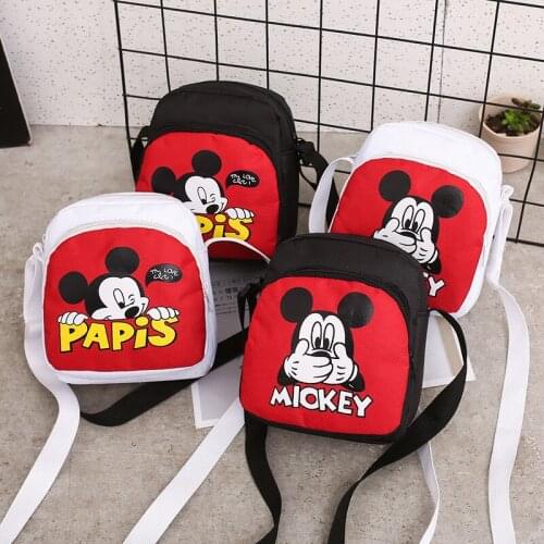 Disney young children mini girls cute handbags fashion princess messenger bag Mickey mouse tide boys shoulder bags