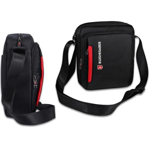 Swiss Brand Oxford Mens Handbags Black Messenger Shoulder Bags Casual Waterproof bag Unisex Vintage Bags Famale 2018 Flap