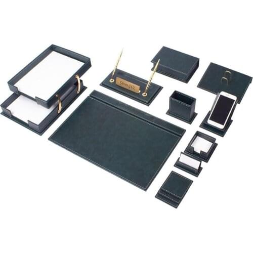 Vega Desk Set 14 Pieces Desk Organizer Office Accessories Desk Accessories Office Supplies Office Organizer Double Document Tray