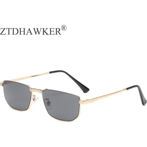 Retro Square Womens Half-frame Metal Sunglasses Wild Eyeglasses Female Trendy Men Glasses