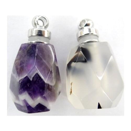 Wholesale Natural stone Quartz Crystal Turquoises tiger eye charms pendant for diy Jewelry making necklace Accessories3PCS A12