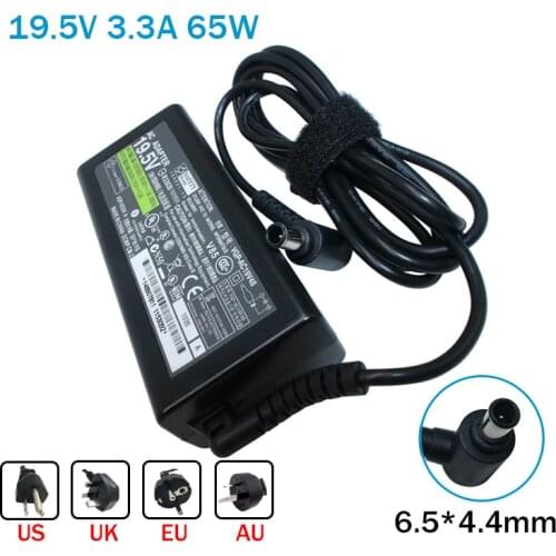 Genuine 19.5V 3.3A 65W Laptop Ac Power Adapter for Sony VAIO VGP-AC19V43/VGP-AC19V44 VGP-AC19V48 VGP-AC19V49 VGP-AC19V63