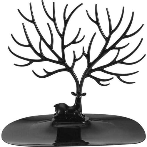 Deer Tree Display Stand Jewelry Display Stand High Quality Solid Durable Plastic Organizer Necklace Earring Holder Rack