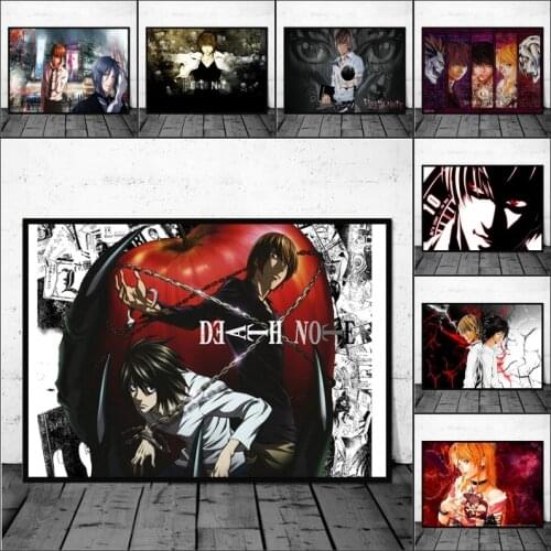 Classic Anime Series Death Note Poster Retro Poster Bar Room Decoration Painting Art Wall Picture Living Room Home Decoration