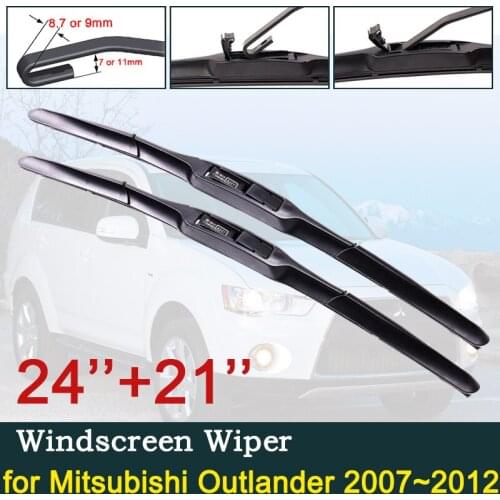 For Mitsubishi Outlander 2007 2008 2009 2010 2011 2012 2rd Gen Car Wiper Blade Windscreen Windshield Wipers Brushes Car Goods