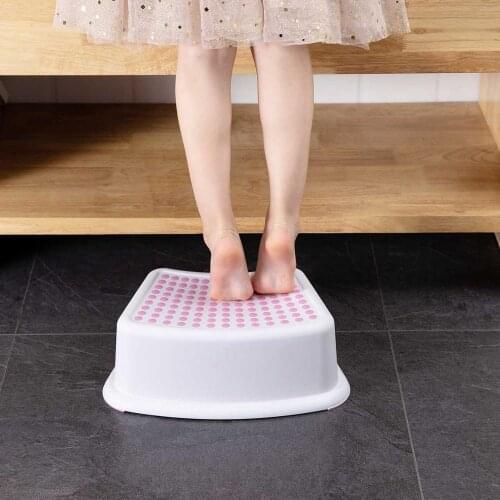 Plastic Stool Bathroom Hand Washing Bath Stepping Pad Footstool Short Baby Non-slip Children Small Platform Kids Furniture