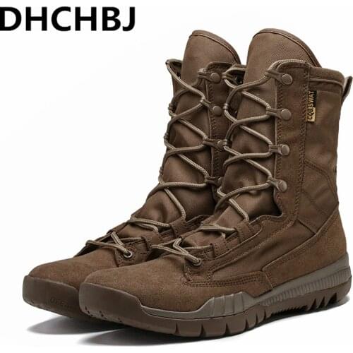 Outdoor Military Tactical Combat Boot Men CS Field Boots High Top Hiking Shoes Camping Shoes Travel Shoes