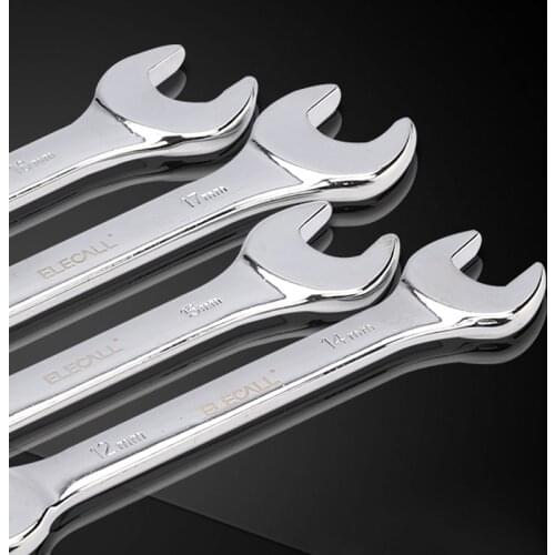 ELECALL Universal Open End Wrench Set Double End Spanner Multi-Function Carbon Steel Wrench for Drive Shaft