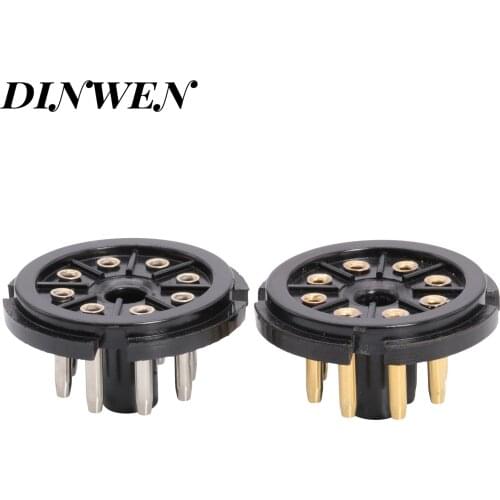 OCTAL TUBE BASE 8pin Gold Tin plated vacuum tube Octal sockets base for Guitar audio amplifier 1PC