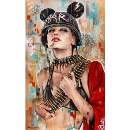 High quality Oil painting Canvas Reproductions ONE DIRTY NATION 2017 by Brian M.Viveros Painting hand painted