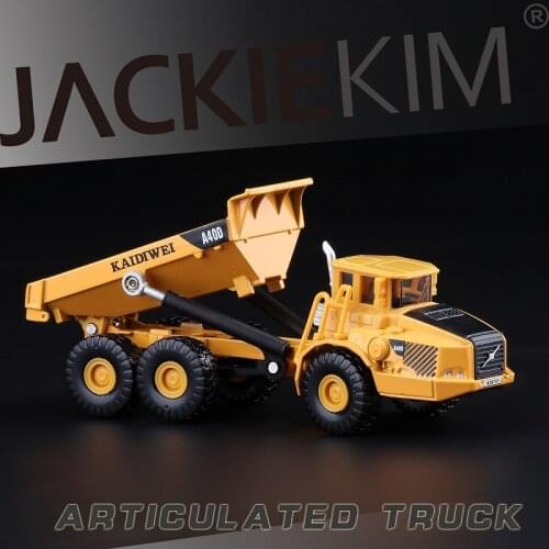 High Simulation Exquisite Diecasts&Toy Vehicles: KDW Car Styling Articulated Dumper A40E Truck Model 1:87 Alloy Diecast Model