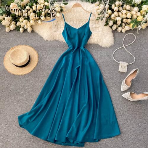 Women Summer Party Dress 2021 V-Neck Backless Sexy Robe Femme Slim White Maxi Dresses