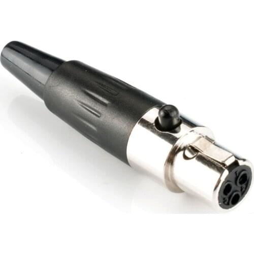 10PCS TA3F 3 pin Female plug Mini XLR Audio Microphone connector MIC for cable soldering straight