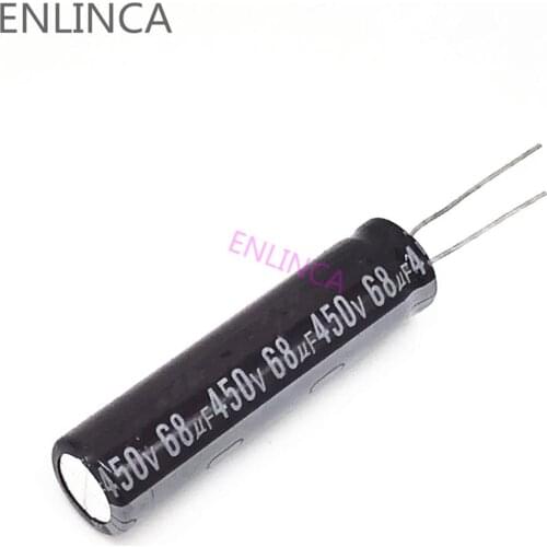 10pcs/lot 68UF high frequency low impedance 450v 68UF aluminum electrolytic capacitor size 13*50 S101 20