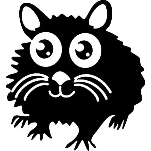 16*14.8cm Hamster Vinyl Bumper Sticker Modern Waterproof Styling Decor Hot Selling Car Sticker