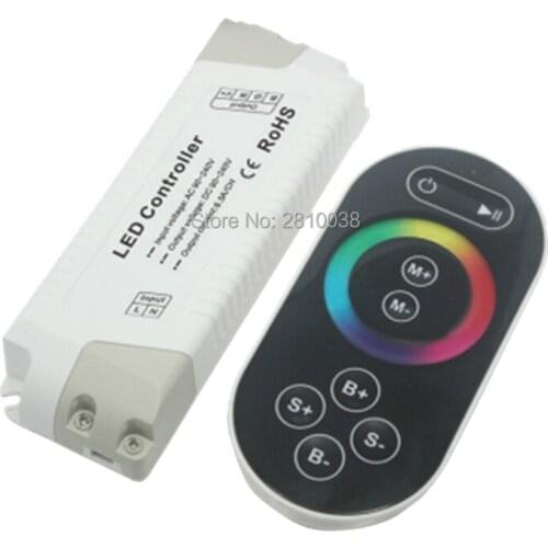 2 pcs/lot High voltage wireless RGB led controller Ac 90-240V led rgb controller Full color common anode led strip controller