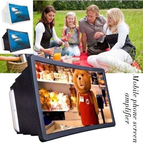 3D Phone Screen Magnifier Enlarger Magnifying Video Amplifier Projector Bracket Desktop Universal Holder For iPhone 11 7 Samsung