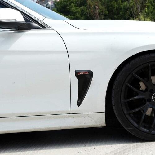 ABS Plastic Shark Gills Side Fender Vent Decoration 3D Stickers Auto Accessories For BMW F30 F31 F32 F33 F48 Xdrive