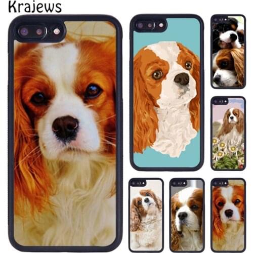 Krajews Cavalier King Charles Spaniel Dog Phone Case For iPhone X XR XS 11 12 Pro MAX 6 7 8 Plus Samsung S7 S8 S9 S10