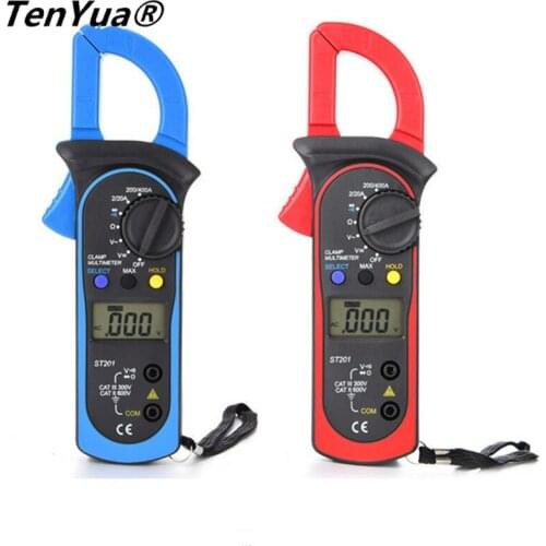 TenYua Digital Multimeter With Measurement Amper Clamp Meter Current Clamp Pincers AC/DC Current Voltage Tester Test Probe