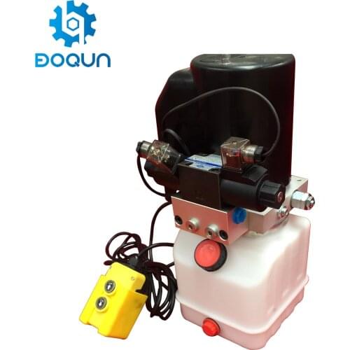 DD03B00112v DC Hydraulic Pump 10 Quart Double Acting Solenoid Operation Supply Unit W/Remote Controller Hydraulic Power Unit