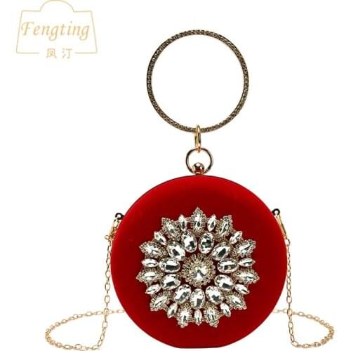 FENGTING Women's Red Clutches