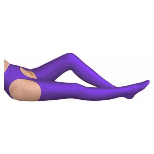 Purple Spandex Zentai Stocking Leggings Zentai suit
