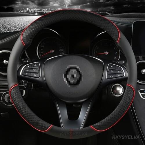 Steering Wheel Cover for Renault Scenic Clio Laguna 2 3 4 5 Kangoo Fluence Megane Trafic Talisman Twingo Kaptur Car Accessories