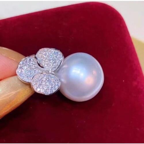 Beautiful New 925 Sterling Silver Pendant Mounts Findings Settings Jewelry Fittings Women Accessories for Pearls Beads Stones