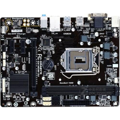 Gigabyte H81M-D2 desktop motherboard H81 DDR3 LGA 1150 motherboard LGA 1150 i7 i5 i3 DDR3 32G SATA3 UBS3.0 mainboard