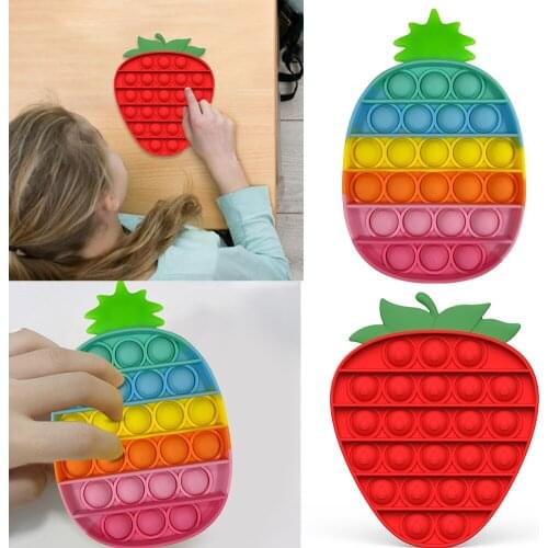 Push Bubbles Fidget Sensory Toy Soft Autism Anti-stress Toys Early Education Puzzle Washable Relieve Stress Squeeze Toy Gifts