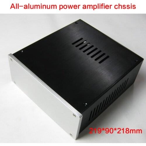 DIY All-aluminum Power Amplifier Chassis Audio Shell 2209 with Cooling Holes Case Amplifier Enclosure 219*90*218mm