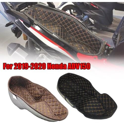 PU Leather Motorcycle Seat Bucket Pad Storage Box Rear Trunk Cargo Liner Protector Accessories for Honda X adv150 ADV 150 Parts