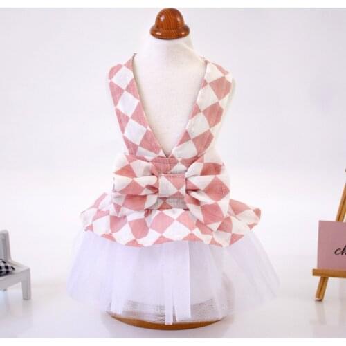 Summer Pet Dogs Clothes Puppy Dog Costume Sling Sweetly Princess Dress Teddy Party Birthday Decor Bow Knot Dress For Small Dog