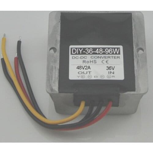 DC Converter Module 36V(25V-45V)Step up to 48V 2A Car Power Adaptor Waterproof
