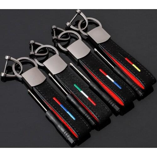 Men Leather Keychain Gifts Jaguar Car Key Chain Stainless Key Ring Metal Keychains Men Jewelry High Quality Gifts