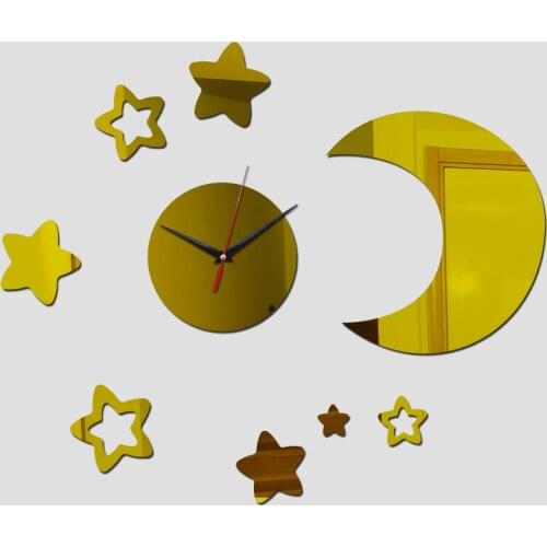 New Quartz Needle wholesalePlastic retro style watch clock clocks modern acrylic mirror wall stickers
