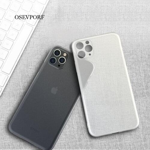 Contracted Phone Cases For iPhone 12 11 Pro Max X Back Covers Ultra Thin Silm PP Coque Fundas For iPhone 8 7 6 6s Plus XS Max XR