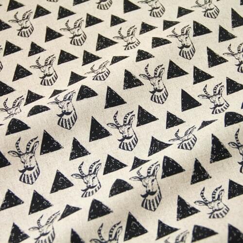 Half-Meter Japanese KOKKA Cotton Linen Fabric Echino By Etsuko furuya Impala E