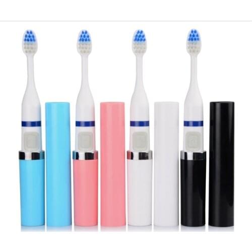 Protable battery powered Ultrasonic vibration toothbrush SonicSlim lipstick shape Adult electric toothbrush as oral care product