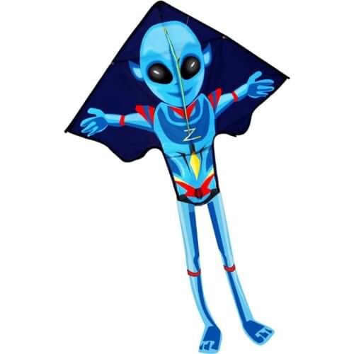 Professional NEW Toys Cartoon Alien Kite For Children With Handle and Line Good Flying