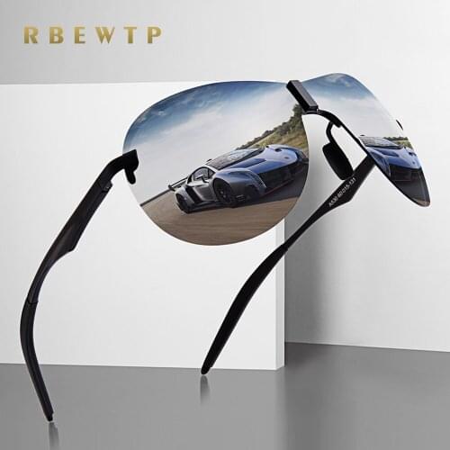 RBEWTP Retro Vintage Night Vision Mens Sunglasses Polarized Driving Sun Glasses oculos Male Eyewear Accessories For Men/Women