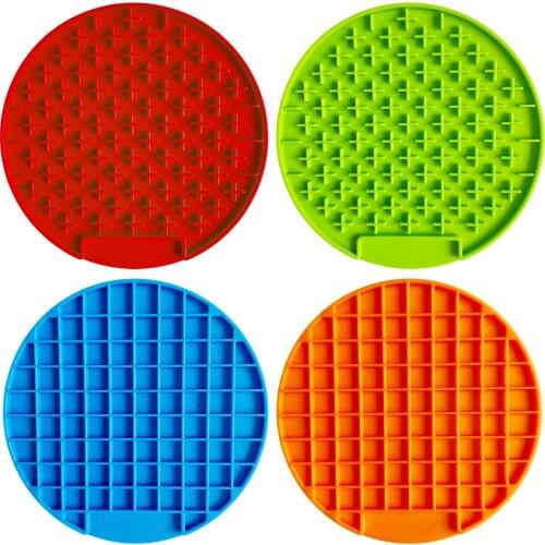 Silicone Dog Feeding Lick Pads Slower Cat and Dog Licking Pad Feeding Cats and Dogs Silicone Pad Traction Pad Snack Dispenser