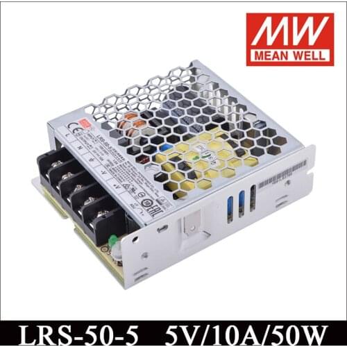Mean Well LRS-50-5 85-264VAC TO DC 5V 10A 50W Single Output Switching Power Supply Meanwell Led Driver