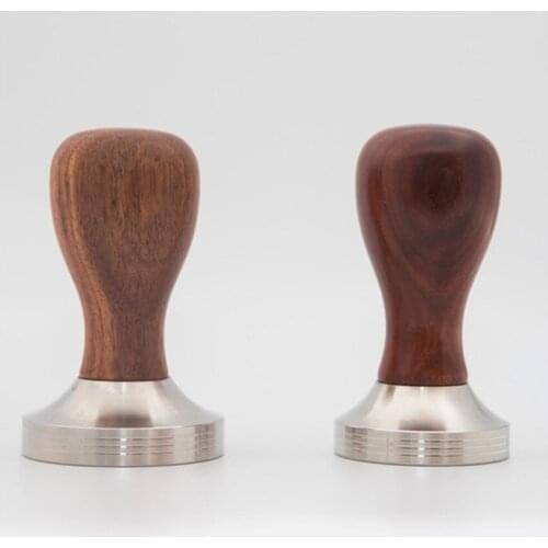 Coffee Tamper 51mm/58mm 304 Stainless Steel Coffee Powder Hammer Handle Thread Base Espresso Coffee Accessories Barista Tools