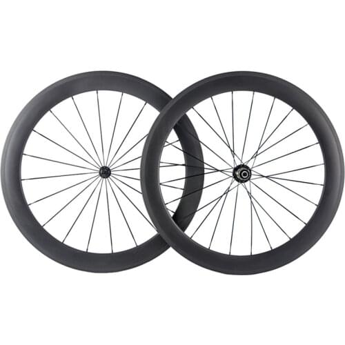 Toray T700 full carbon fiber 60mm carbon wheelset tubular road bike wheels carbon wheel carbon tubular wheels