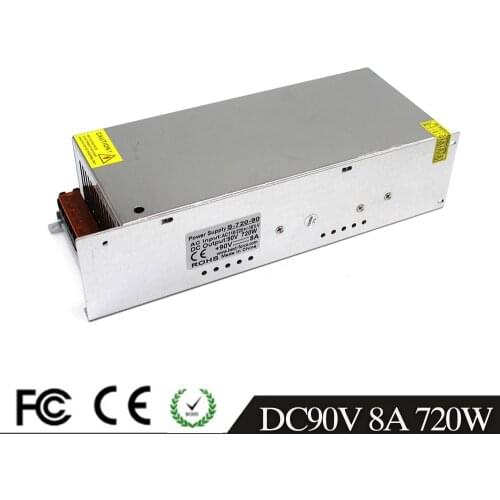 Universal 90V 8A 720W Regulated Switching Power Supply Transformer 220V AC DC SMPS for Industrial Equipment Machine Stepper CNC