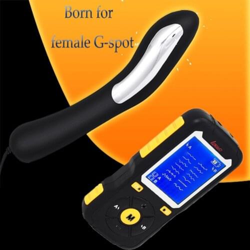 Electric Shock Clitoris Nipple Stimulation G spot AV Wand Vibrator Vagina Massager Famale Masturbator Sex Toys For Women Couples
