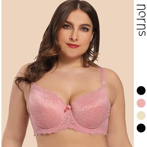 Norns Steel Ring Underwear Lace Thin Section Fat Sister Large Size Bra Gathered Full Cup