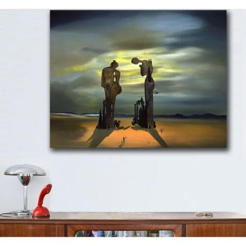 Salvador-dali-archeological-reminiscence-of-millet painting For Living Room Home Deco Oil Painting On Canvas Wall Painting